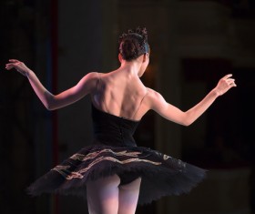 female ballerina on the stage Stock Photo 02