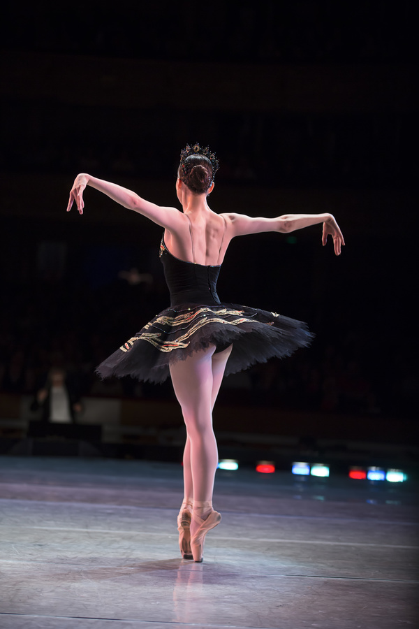 female ballerina on the stage Stock Photo 03
