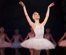 female ballerina on the stage Stock Photo 08