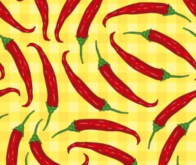 pepper seamless pattern vector material 01
