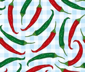 pepper seamless pattern vector material 02