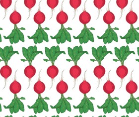 radish seamless pattern vector 01