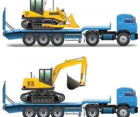 trailer illustration vector