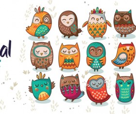 tribal owl sign vector