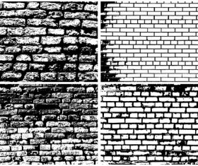 Brick wall Object backgrounds vector graphics 02 free download