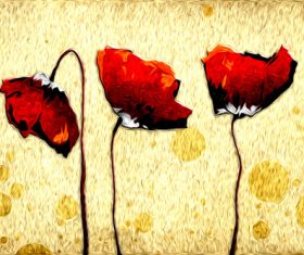 Abstract flower oil painting texture Stock Photo 02