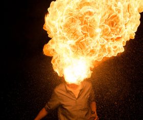 Acrobatic Spitfire Stock Photo