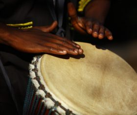 African tambourine Stock Photo 01