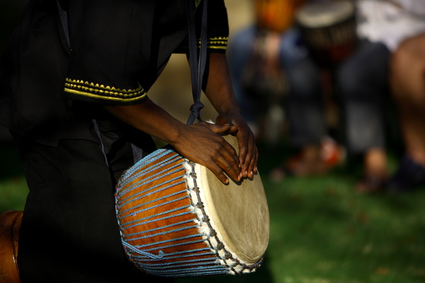 African tambourine Stock Photo 02