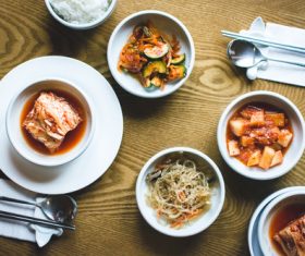 All kinds of Korean Kimchi Stock Photo