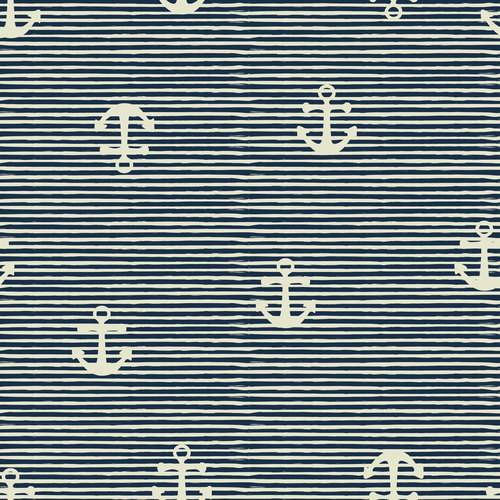 Anchor seamless pattern vector 01