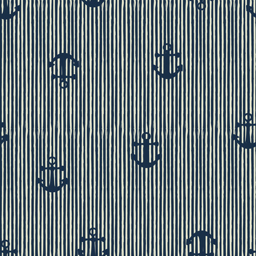 Anchor seamless pattern vector 02