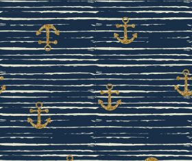 Anchor seamless pattern vector 03