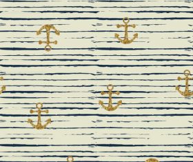 Anchor seamless pattern vector 04