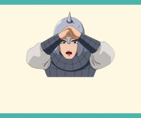Ancient Chinese Messenger vector