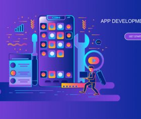 App development design concept vector
