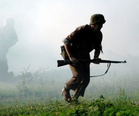 Assault Soldier Stock Photo