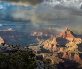 Awesome rocky mountain scenery Stock Photo