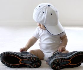 Baby and adult shoes Stock Photo 01