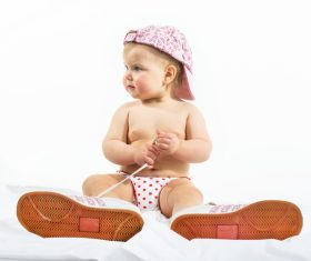 Baby and adult shoes Stock Photo 05