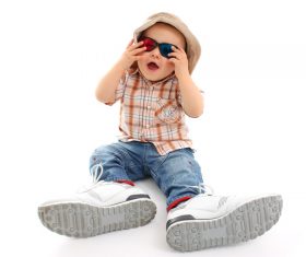 Baby and adult shoes Stock Photo 06