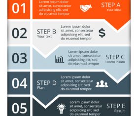Banner option graphs Infographic template vector 09