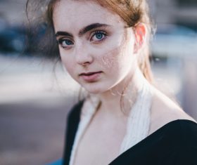 Beautiful attractive young woman Stock Photo