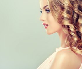 Beautiful model with elegant hairstyle Stock Photo 03