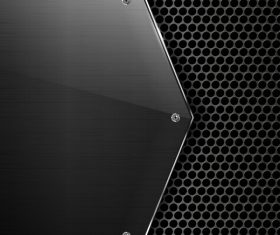 Black metal board background vectors