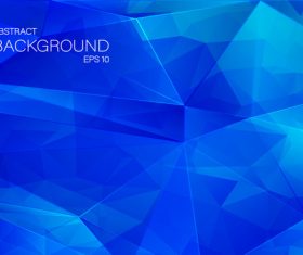 Blue geometric shapes abstract vector background