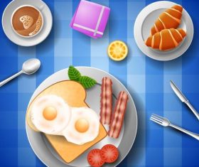 Breakfast design elements vector 03