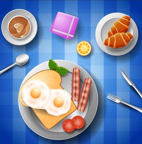 Breakfast design elements vector 03