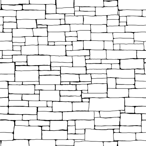 Brick wall hand drawn background vector 01