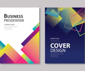 Brochure template vector design 02