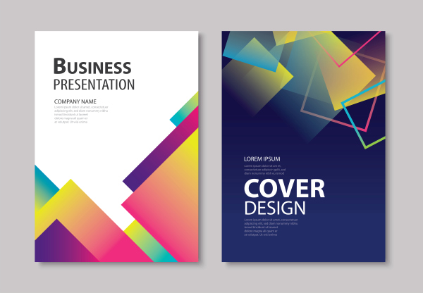 Brochure template vector design 02