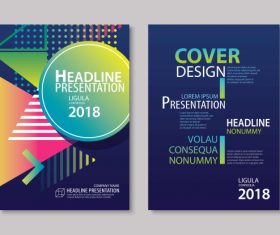 Brochure template vector design 04