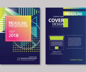 Brochure template vector design 05