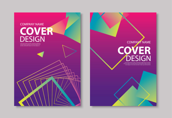 Brochure template vector design 10