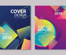 Brochure template vector design 12