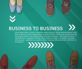 Business frame and background group businessmen vector