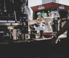 Cafeteria bar Stock Photo