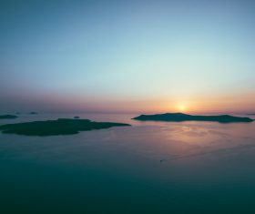 Calm beach scenery Stock Photo