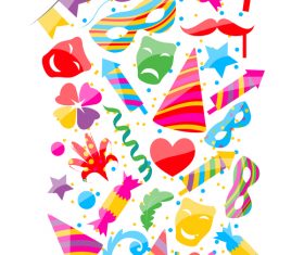 Carnival background design vector material 01