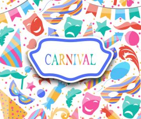 Carnival background design vector material 02