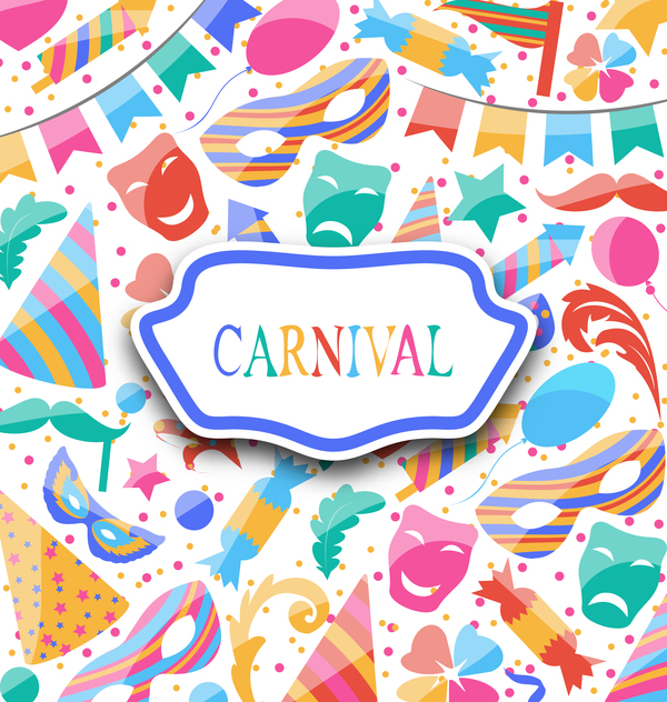 Carnival background design vector material 02