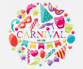 Carnival background design vector material 03