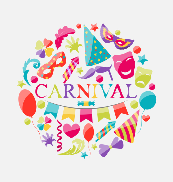 Carnival background design vector material 03