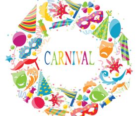 Carnival elements frame vectors 01