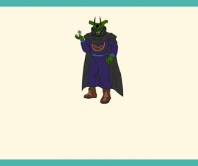 Cartoon Monster Mage vector