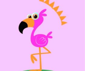 Cartoon bird vector